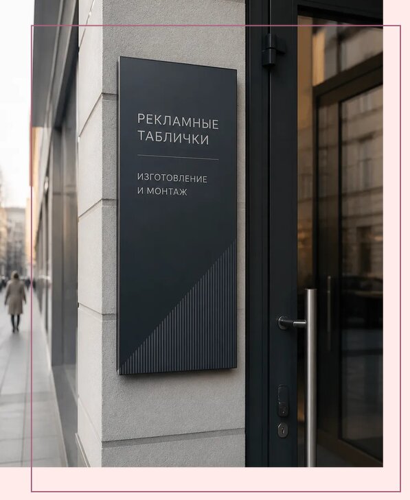Рекламные таблички в Благовещенске по цене от 4571 р. | Аванза-Бгн